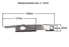 Stainless Steel Non-Locking Steelover Center Buckle - 0