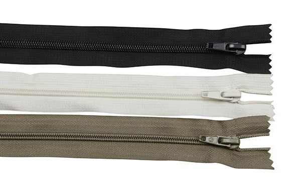 5 Premade Nylon Coil Zipper, Closed End (ZIP05) | American