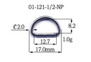 Metal D-Ring Welded (9-121)-5