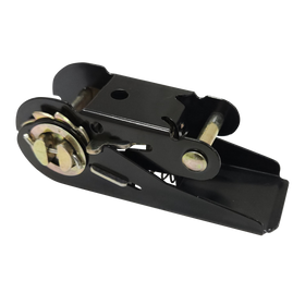 1" Black Metal Ratchet Buckle