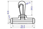 Plastic Revolving Snap Hook (AP017)