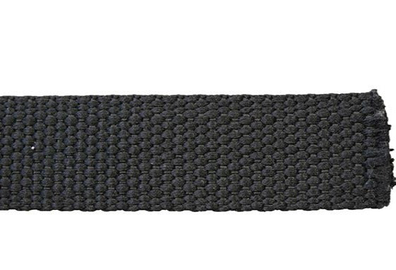 1" Black (310) Cotton Spun Poly Webbing (4-718)