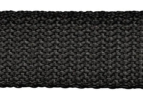 1" Black (310) Precut Polypropylene Heavyweight Webbing, Length 60" (4-799)