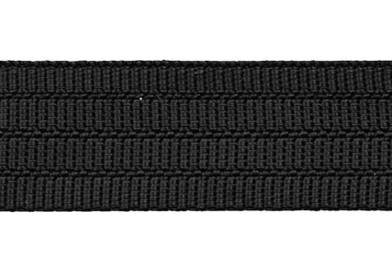 3/4", 1.5" Black (310) Ribbed Nylon Webbing (4-815)