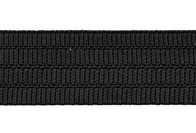 3/4", 1.5" Black (310) Ribbed Nylon Webbing (4-815)