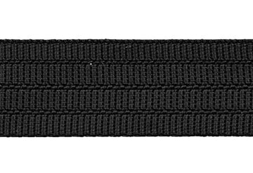 3/4", 1.5" Black (310) Ribbed Nylon Webbing (4-815)