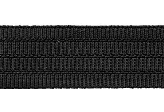 3/4", 1.5" Black (310) Ribbed Nylon Webbing (4-815)