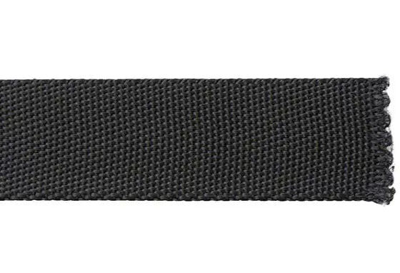 1/2", 1", 1.5" Black Tubular Nylon Webbing (4-890)
