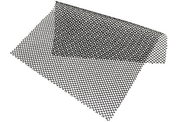 60" Black Polyester Medium Mesh (111)