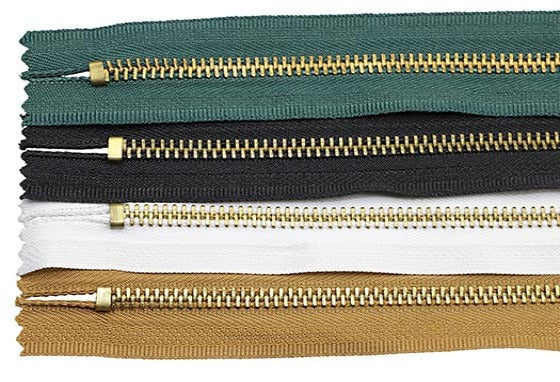 #5 Premade Metal Zipper, Closed End (ZIP05MTL)