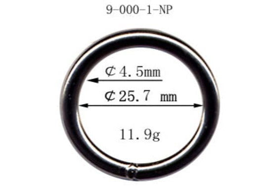 Metal Nickel Plated O-Ring Welded (9-000) - 0