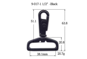 Metal Pull Back Revolving Snap Hook (9-017)