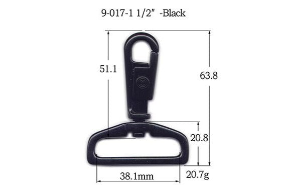 Metal Pull Back Revolving Snap Hook (9-017)