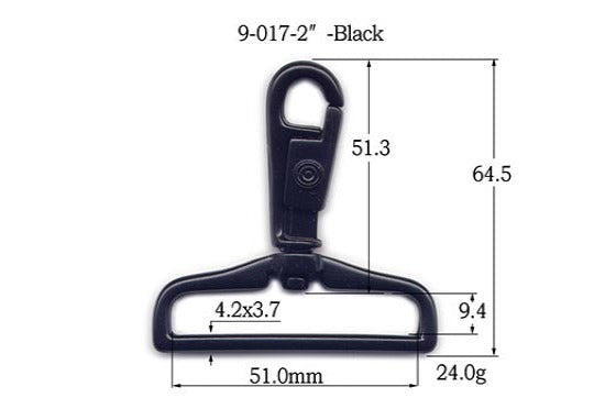 Metal Pull Back Revolving Snap Hook (9-017) - 0