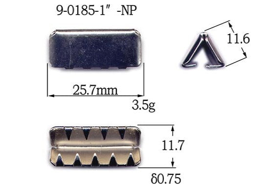 Metal Belt End Tips (9-0185)