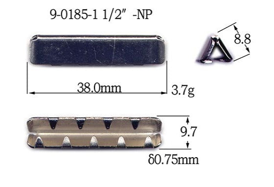 Metal Belt End Tips (9-0185)