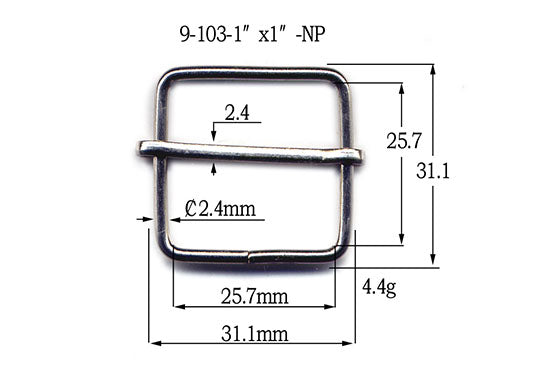 Metal Tri-Glide with Slide (9-103)