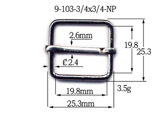 Metal Tri-Glide with Slide (9-103)