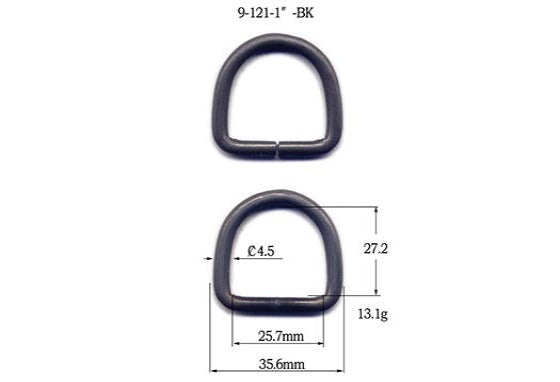 Metal D-Ring Welded (9-121)