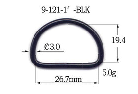 Metal D-Ring Welded (9-121)