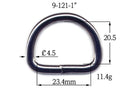 Metal D-Ring Welded (9-121)-9