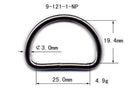 Metal D-Ring Welded (9-121)-8