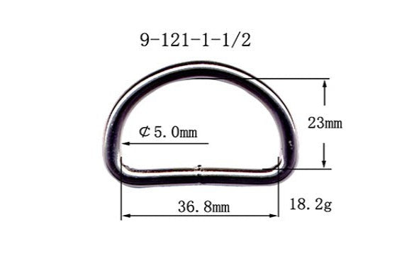 Metal D-Ring Welded (9-121)