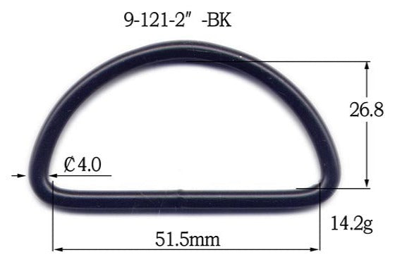 Metal D-Ring Welded (9-121)