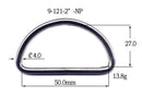 Metal D-Ring Welded (9-121)-15