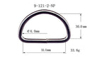 Metal D-Ring Welded (9-121)-16