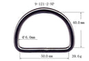 Metal D-Ring Welded (9-121)-17