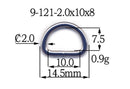 Metal D-Ring Welded (9-121)-11