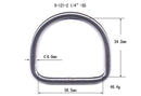 Metal D-Ring Welded (9-121)-24