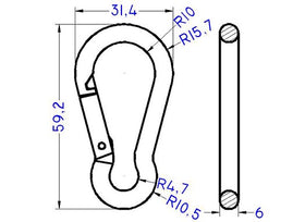 Plastic Black Carabineer (AP707) - 0