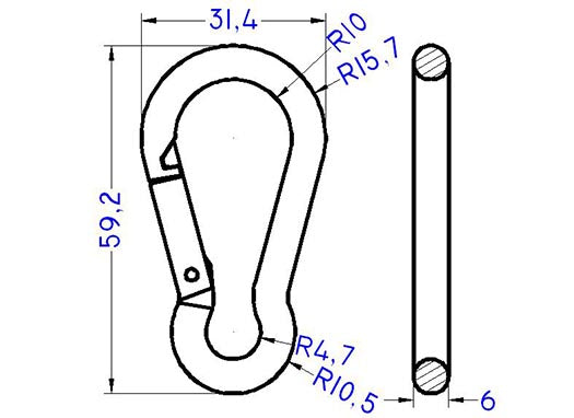 Plastic Black Carabineer (AP707) - 0