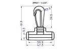 Plastic Revolving Snap Hook (AP017)