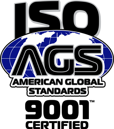 Ags blue logo iso 9001 certified