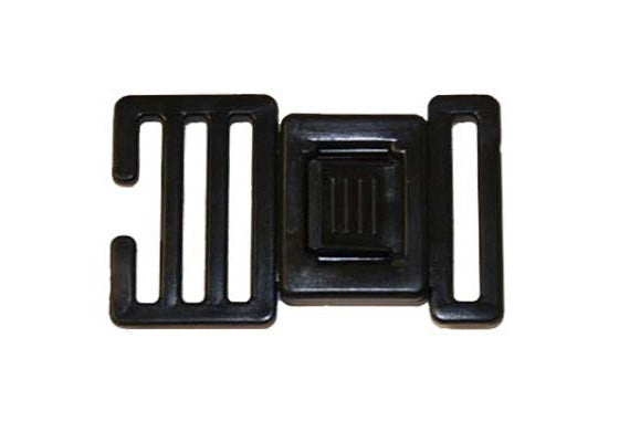 Plastic White 1" Center Release Buckle (AP009)