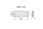 Plastic Square Ring Loop (AP001)