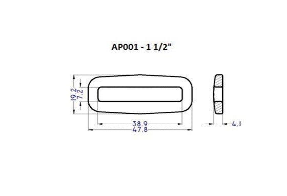 Plastic Square Ring Loop (AP001)