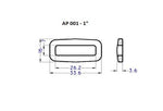 Plastic Square Ring Loop (AP001)