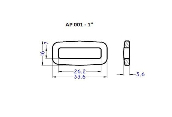 Plastic Square Ring Loop (AP001)