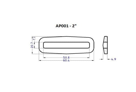 Plastic Square Ring Loop (AP001)