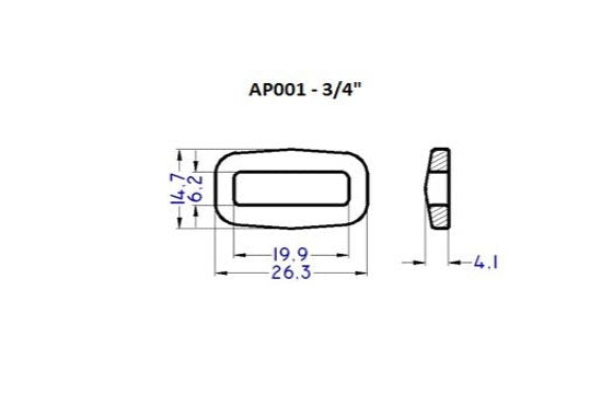 Plastic Square Ring Loop (AP001)