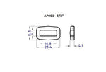 Plastic Square Ring Loop (AP001)