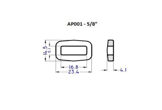 Plastic Square Ring Loop (AP001)