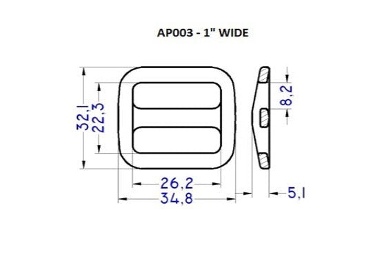 Plastic Tri-Glide (AP003)