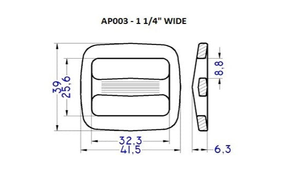 Plastic Tri-Glide (AP003)