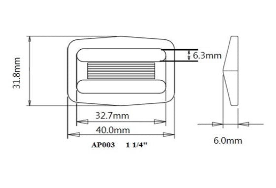 Plastic Tri-Glide (AP003)