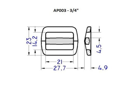 Plastic Tri-Glide (AP003)